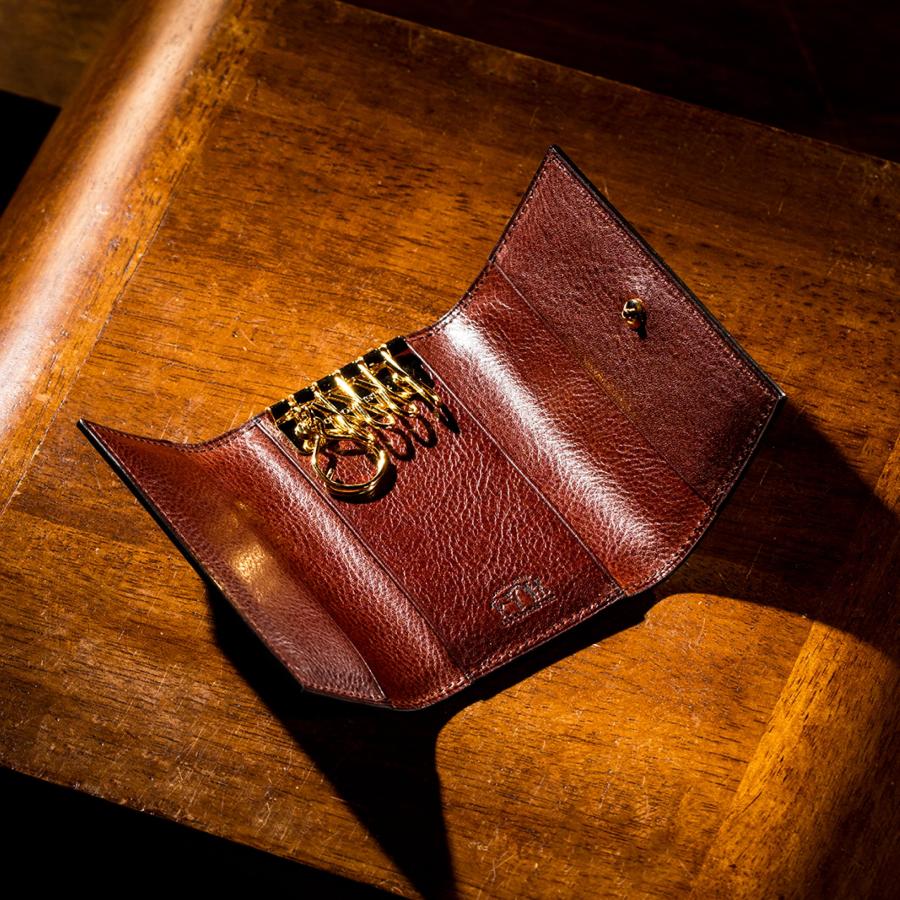 【ココマイスター】ロンドンブライドル・ビーズウイング キーケース メンズ 革 日本製 ブランド ブライドルレザー マットーネ | COCOMEISTER | 16