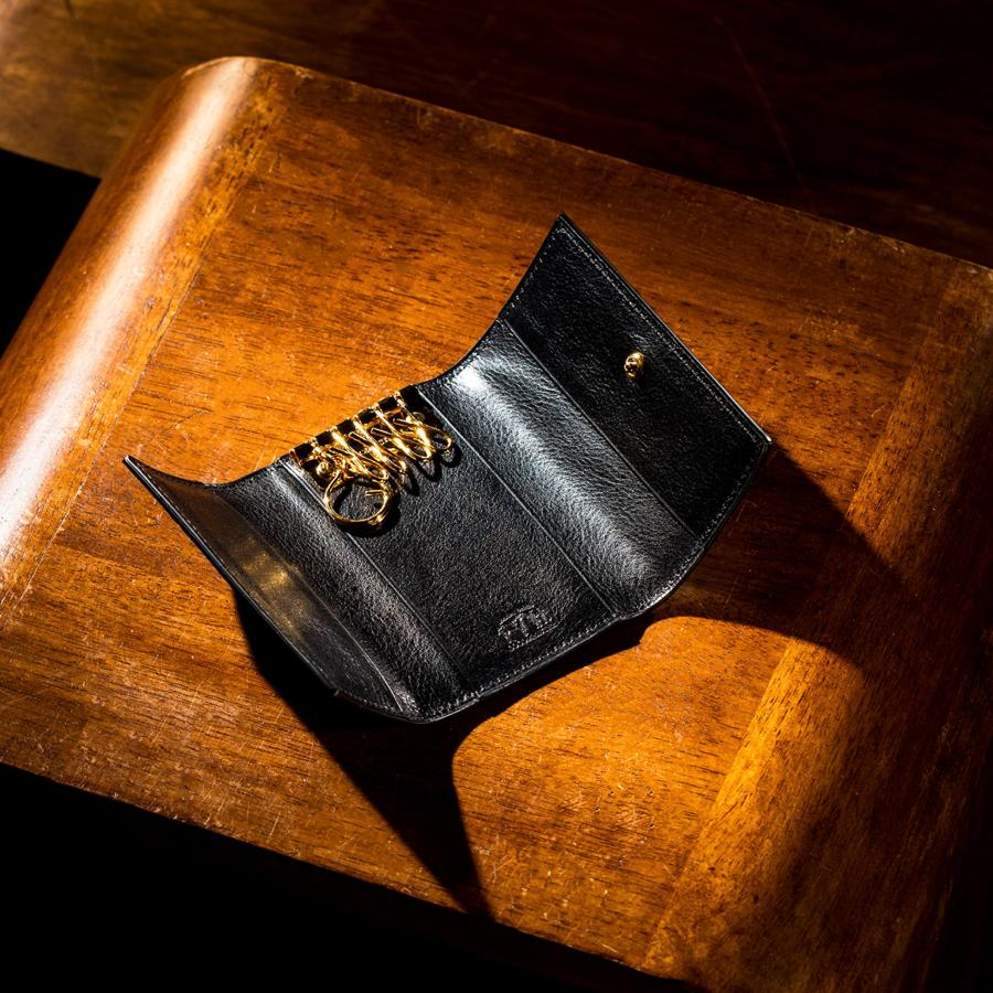 【ココマイスター】ロンドンブライドル・ビーズウイング キーケース メンズ 革 日本製 ブランド ブライドルレザー マットーネ | COCOMEISTER | 14