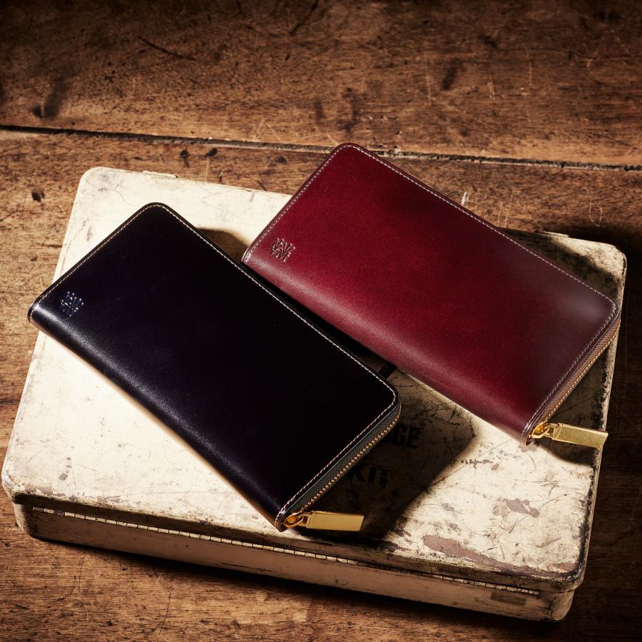 【ココマイスター】マーパット・ヴァイパー オープン型ラウンド束入れ 長財布 メンズ 水染めコードバン | COCOMEISTER | 15