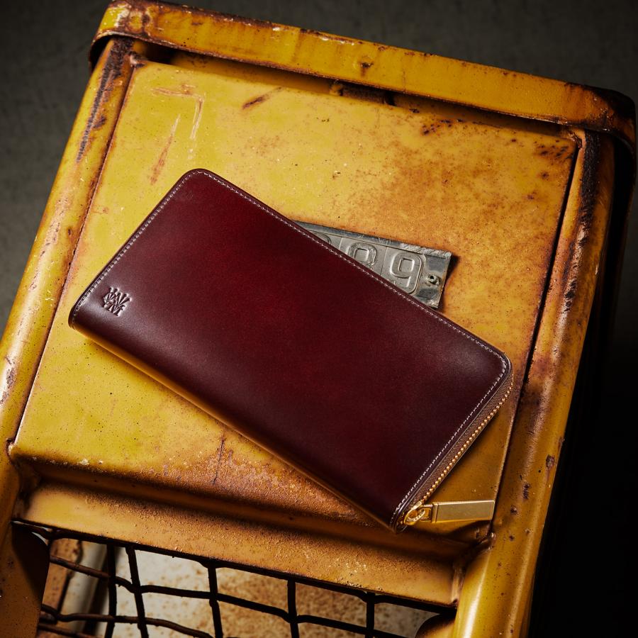 【ココマイスター】マーパット・ヴァイパー オープン型ラウンド束入れ 長財布 メンズ 水染めコードバン | COCOMEISTER | 07