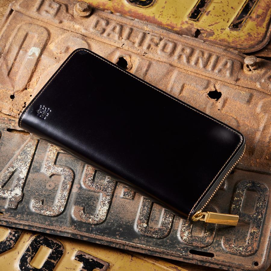 【ココマイスター】マーパット・ヴァイパー オープン型ラウンド束入れ 長財布 メンズ 水染めコードバン | COCOMEISTER | 11