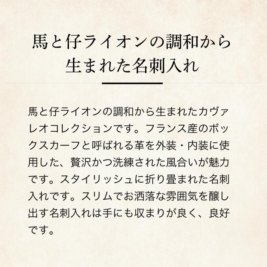 【ココマイスター】カヴァレオ・バルア 名刺入れ メンズ 革 日本製 ブランド ボックスカーフ | COCOMEISTER | 05
