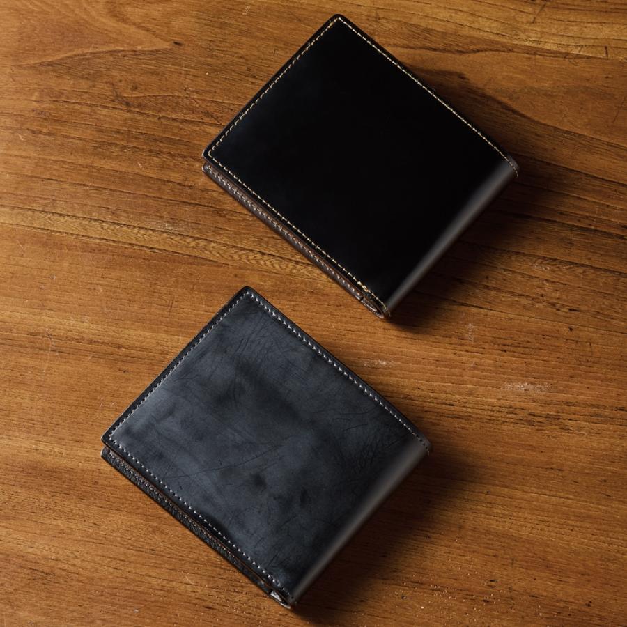 【ココマイスター】コードバンクラシック・スウィープ コードバン 財布 メンズ 革 日本製 ブランド 2つ折り | COCOMEISTER