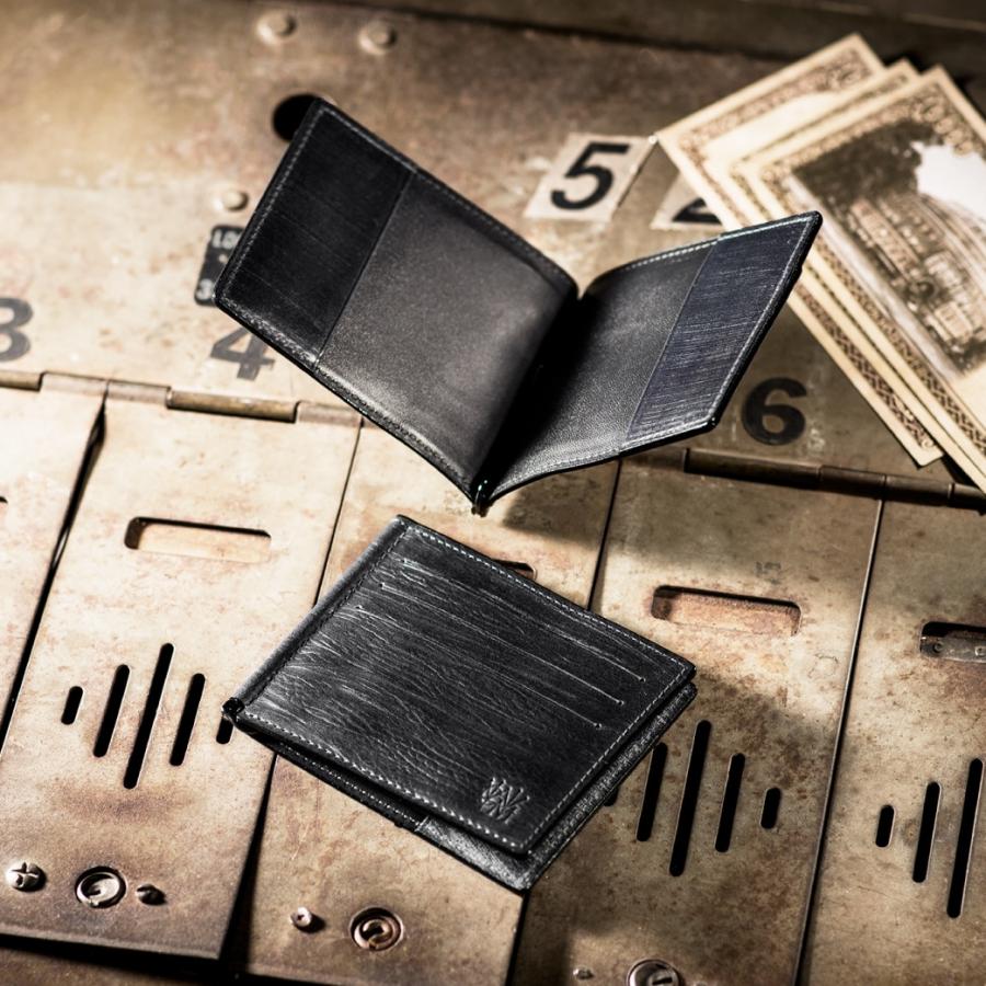 【ココマイスター】ゴーストタウン・ボトムアッシュ マネークリップ 革 日本製 | COCOMEISTER