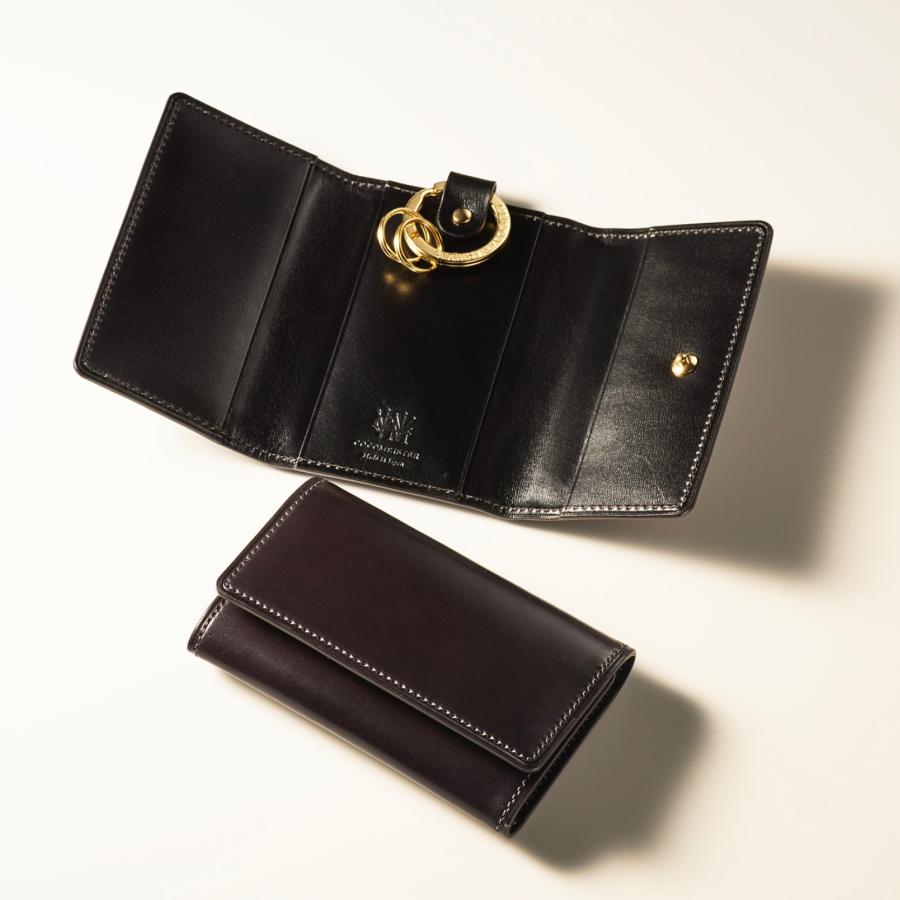 極美品✨ ココマイスター ケース コードバン メンズ 箱付き ブラック系 COCOMEISTER 【ココマイスター】コードバンヘリテージ・ミルバンク