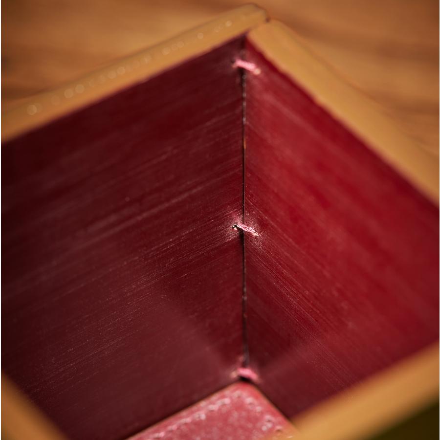 【ココマイスター】マイスターコードバン・トレンチボックス ペン立て メンズ 革 日本製 ブランド ホームインテリア |  | 09