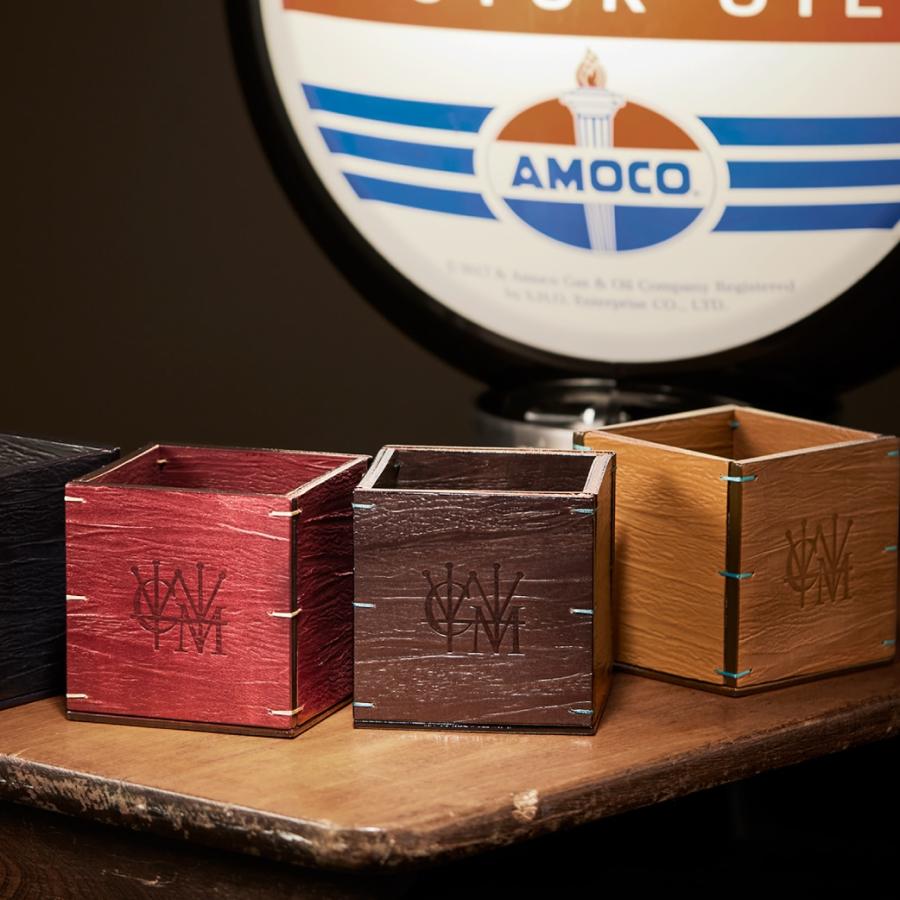 【ココマイスター】ゴーストタウン・フュエルタンク ペン立て メンズ 革 日本製 ブランド オークバーク | COCOMEISTER