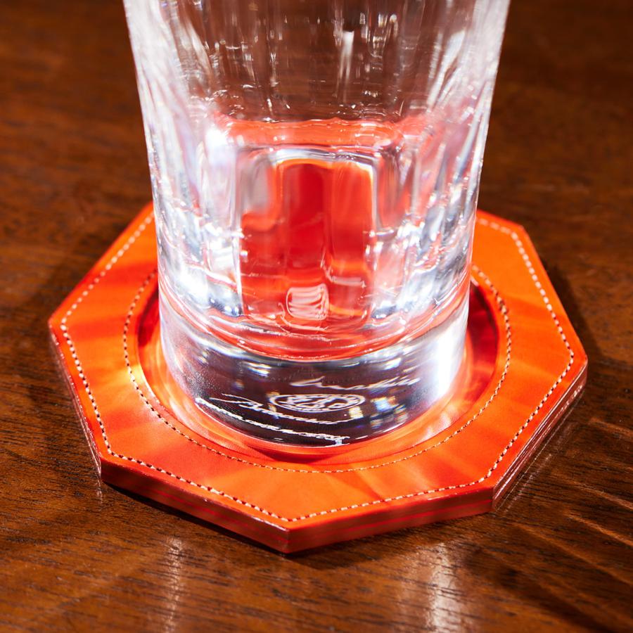 【ココマイスター】レーシングカラーズ・PENTAGONコースター メンズ 革 日本製 ブランド ホームインテリア サンタクローチェレザー | COCOMEISTER | 12