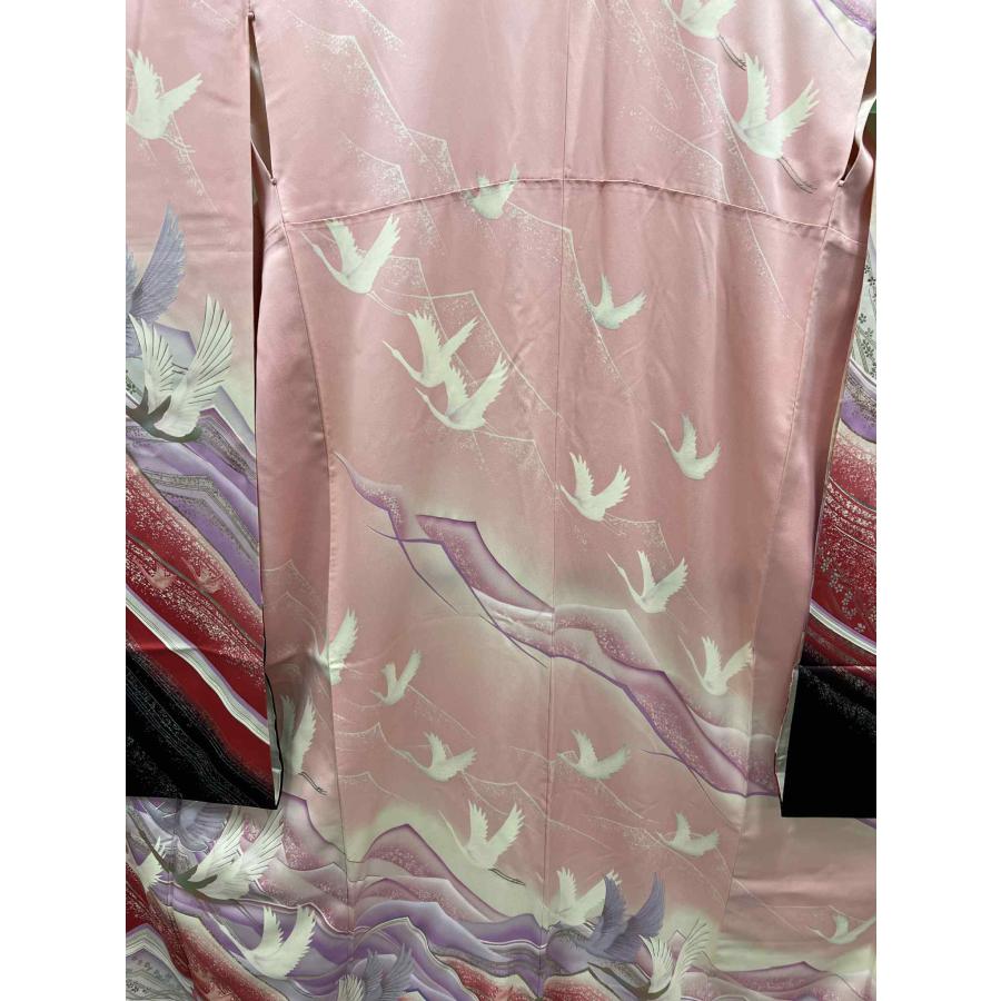 貸衣装処分品　振袖　正絹流れ模様に洋花 ピンク 流れ模様 アレンジ 成人式 フルセット |  | 06