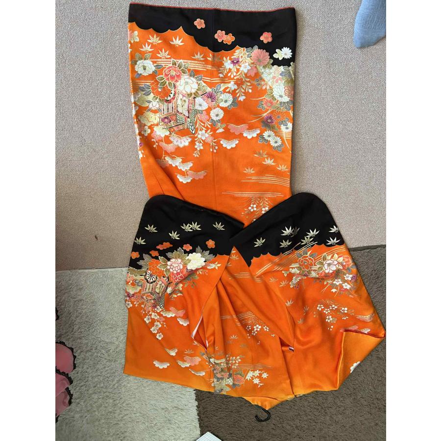 貸衣装処分品 753 オレンジ　長襦袢と着物 |  | 01