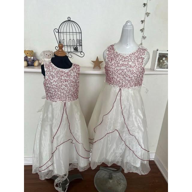 貸衣処分品　女児ドレス　白110ｃｍ　100ｃｍ　と1歳 | 