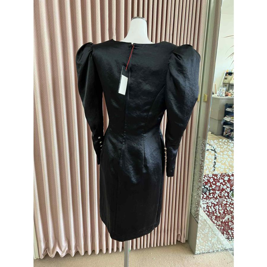 貸衣装処分品 ゲストドレスワンピース　黒　80年代　肩パット |  | 02