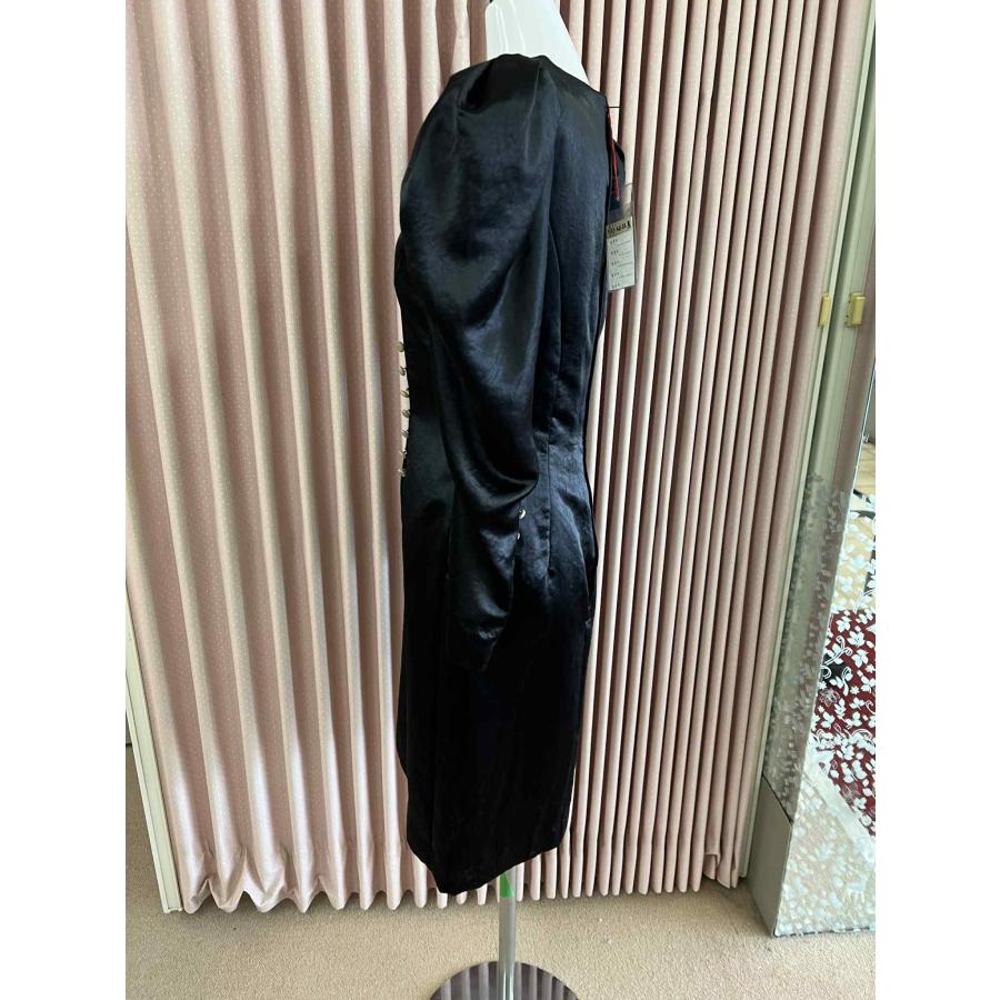 貸衣装処分品 ゲストドレスワンピース　黒　80年代　肩パット |  | 03