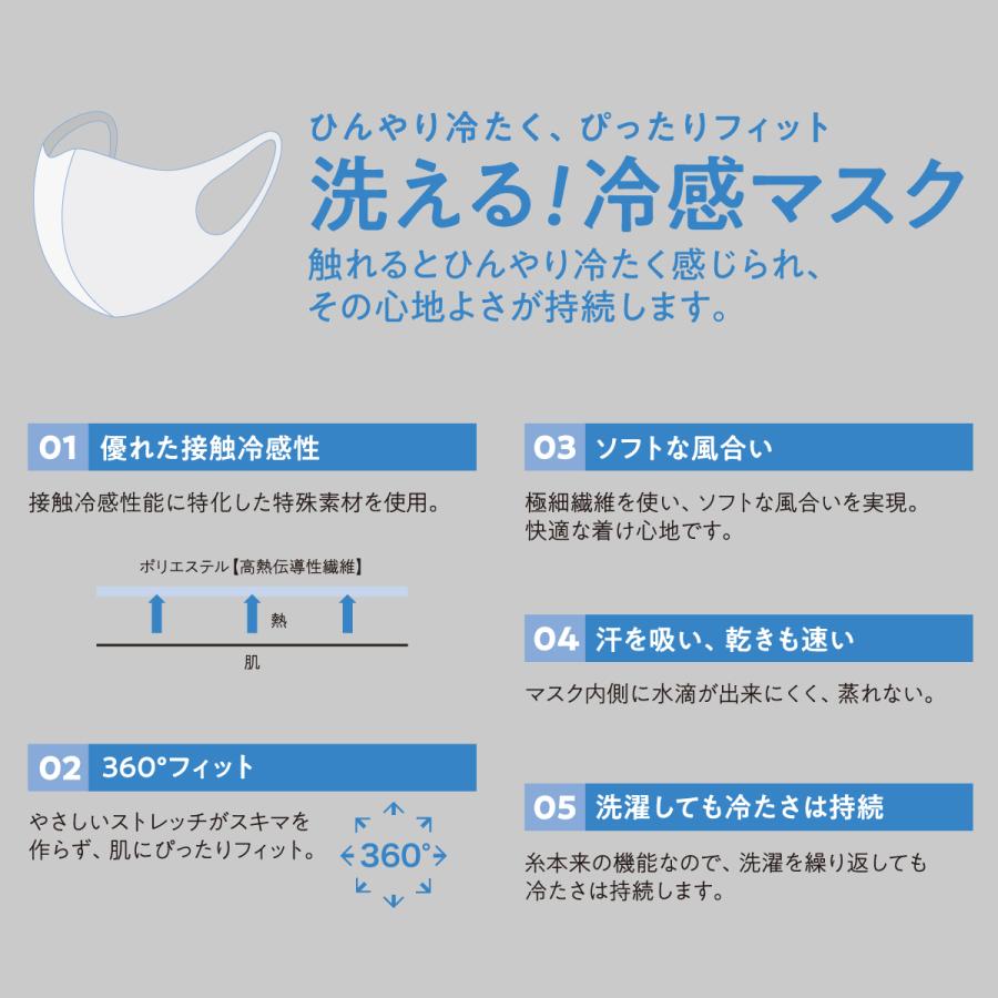 マスク 冷感マスク 夏用 大人用 子供用 洗える 高機能マスク 日本製 |  | 08