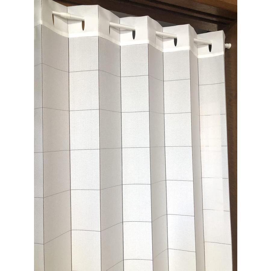 アコーディオンカーテン 170cm丈 防炎加工 無地 ホワイト