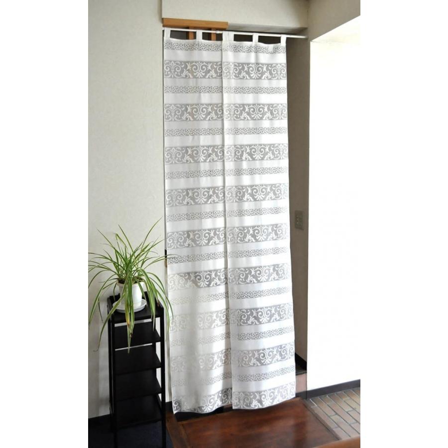 ち*ら様 新品✨️未使用川島セルコンエレガント目隠し暖簾レース　花柄ブラウン2セ ち*ら様 新品✨️未使用川島セルコンエレガント目隠し暖簾レース