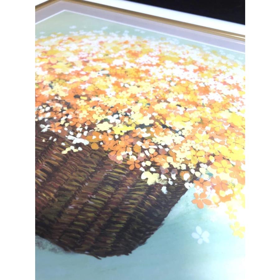 癒し絵画３点 幸せのカラーで描く風水インテリア『しあわせのブーケ』 絵画 花の絵