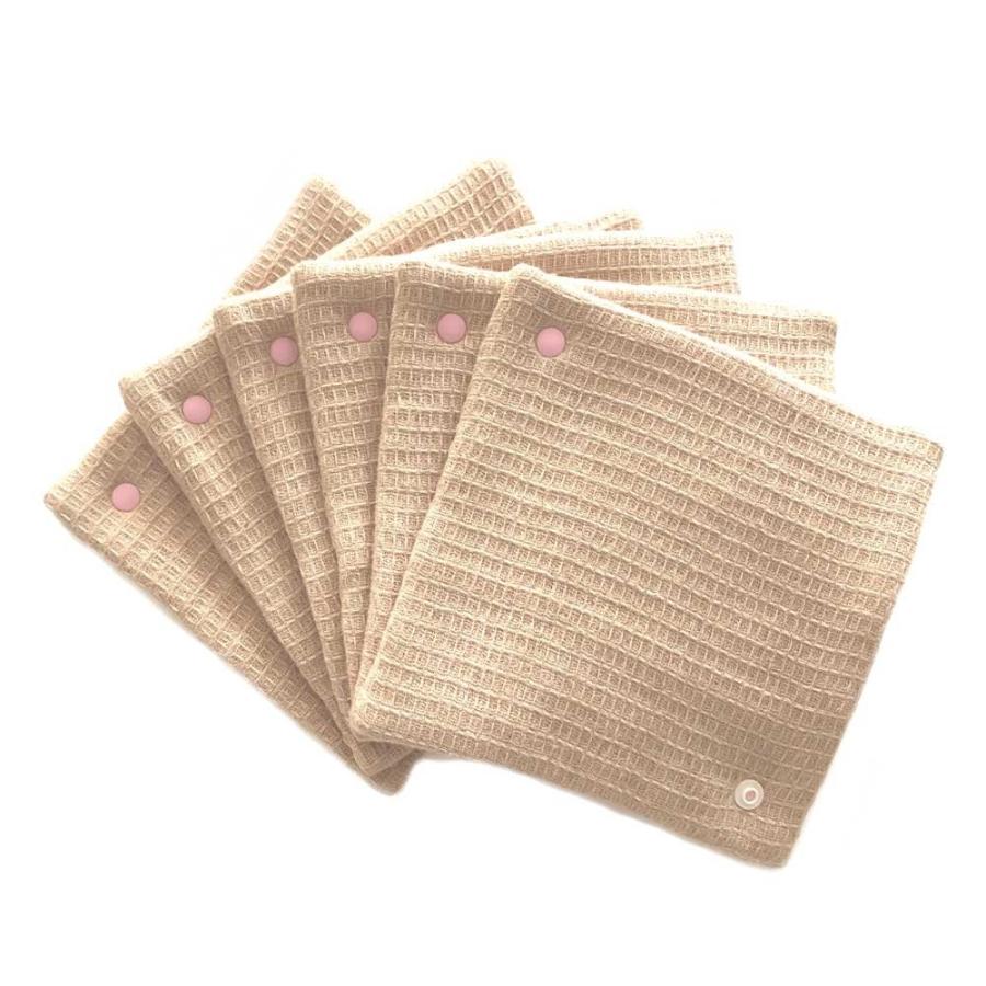 華布 オーガニックコットン 極みスナップ付ライナー ｍ スクエア ピンク ６枚 Fakfakkab Go Id