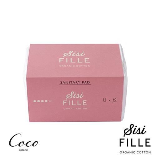 シシフィーユ Sisifille サニタリーパッド29cm 特に多い日用 10個入 オーガニックコットン 布ナプキン 生理痛 生理不順 不妊 妊活 敏感肌 Coco Natural ココナチュラル 通販 Yahoo ショッピング