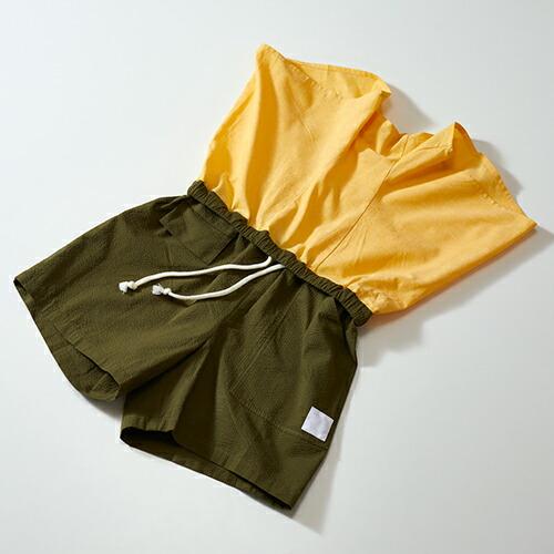 ととのうパンツ オリーブ M / TTP2-OY001M 左右両ポケット サウナ ショートパンツ メンズ レディース リラックス パジャマ 快適 通気性 蒸れ 睡眠 おしゃれ_2