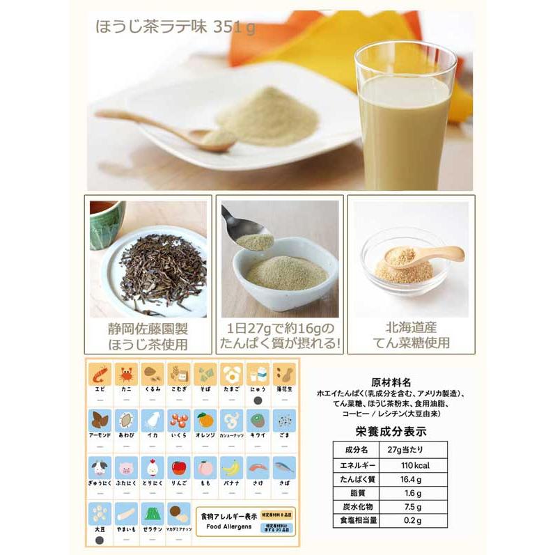 優良配送 友利新がほんきでつくったプロテイン ほうじ茶ラテ味 351g RSL対象商品 | FINE JAPAN | 02