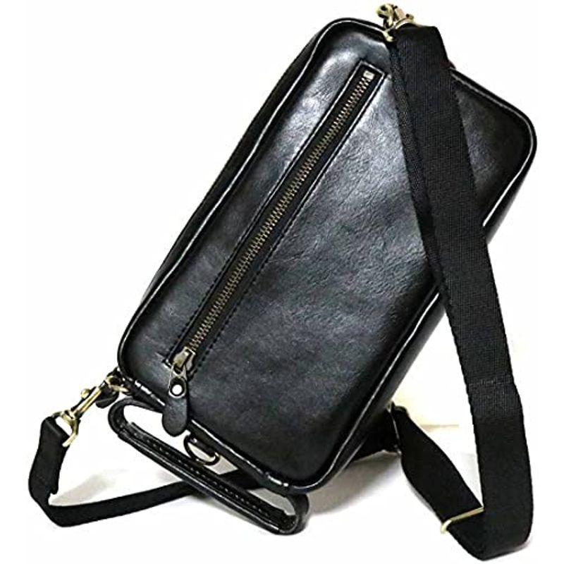 1年保証付き ブラック ショルダーバッグ メンズ 斜めがけ 人気 小さめ 革 ブランド ショルダーバック レザーバッグ レザー ミニショルダーバッグ なな タイムセール祭 Www Shirleyryan Ca