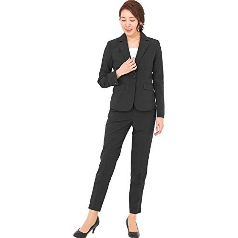 特販安い アッドルージュ Addrouge スーツ レディース 2点セット パンツスーツ ウエストゴム ストレッチ 洗える テーパードパンツ J5 セール安い Pesqueirotreslagoas Com Br