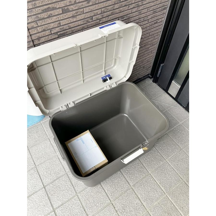 ブラウン 宅配ボックス 簡易タイプ 大容量 便利グッツ 鍵付き IT-620BR