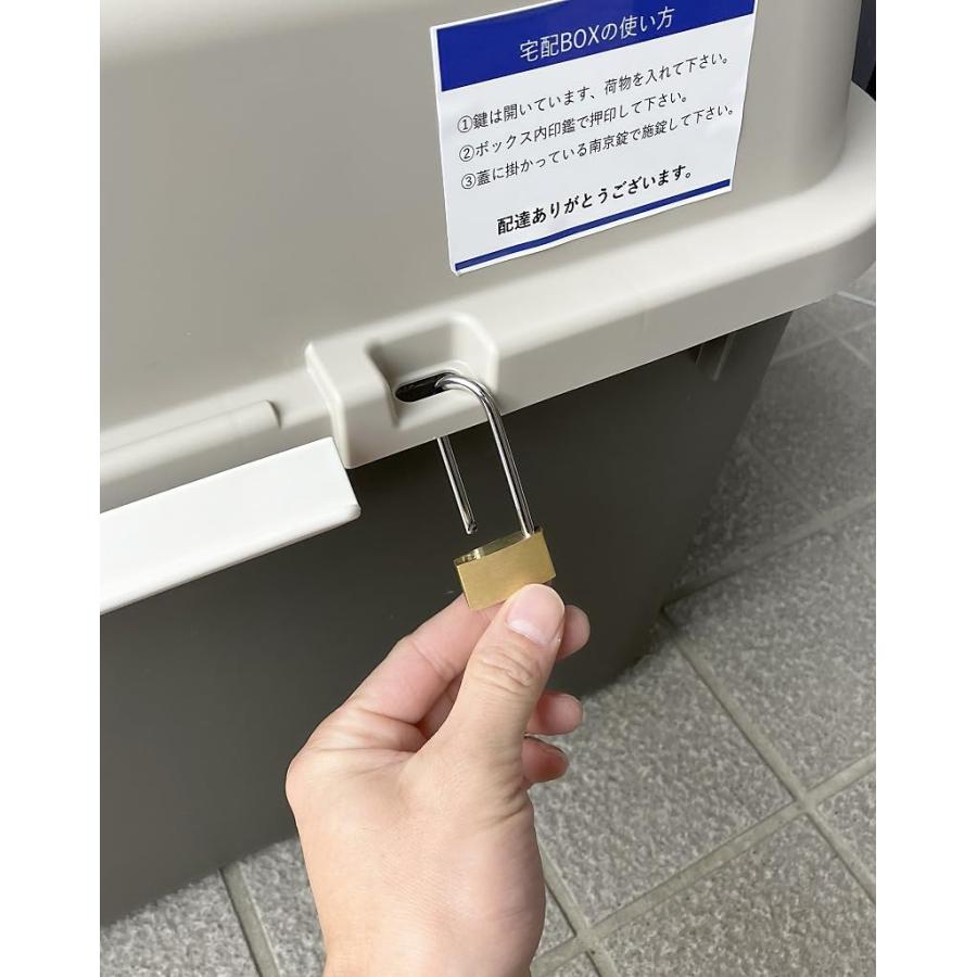 ブラウン 宅配ボックス 簡易タイプ 大容量 便利グッツ 鍵付き IT-620BR