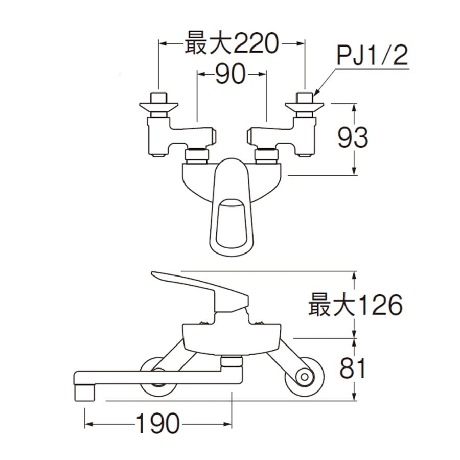 SANEI 三栄水栓 シングル混合栓 1712E3U 正規品 日本製 K1712E-3U-13 通常仕様 4973987610271 サンエイ キッチン 台所 水栓金具 蛇口 水道 1712E3U|||