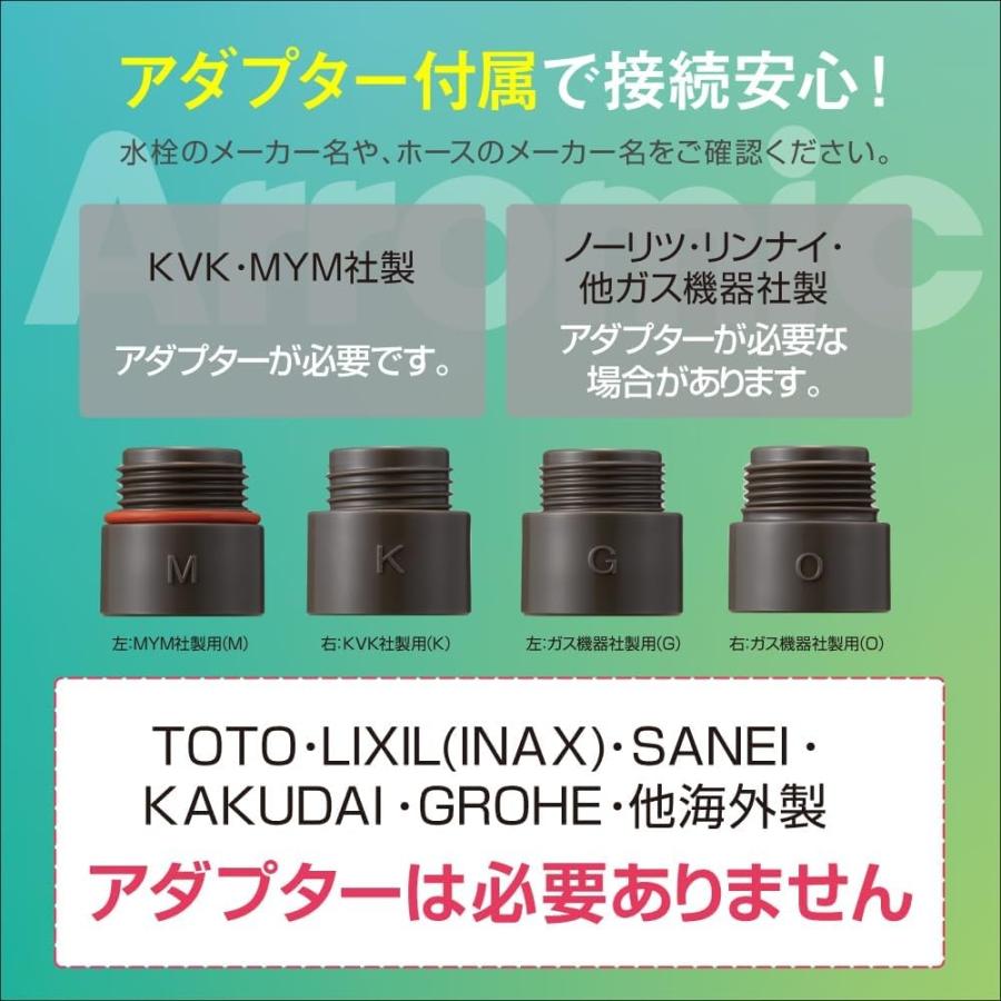 アラミック シャワーヘッド ナノバブル 3Dプレミアム A3DNB-SL 手元