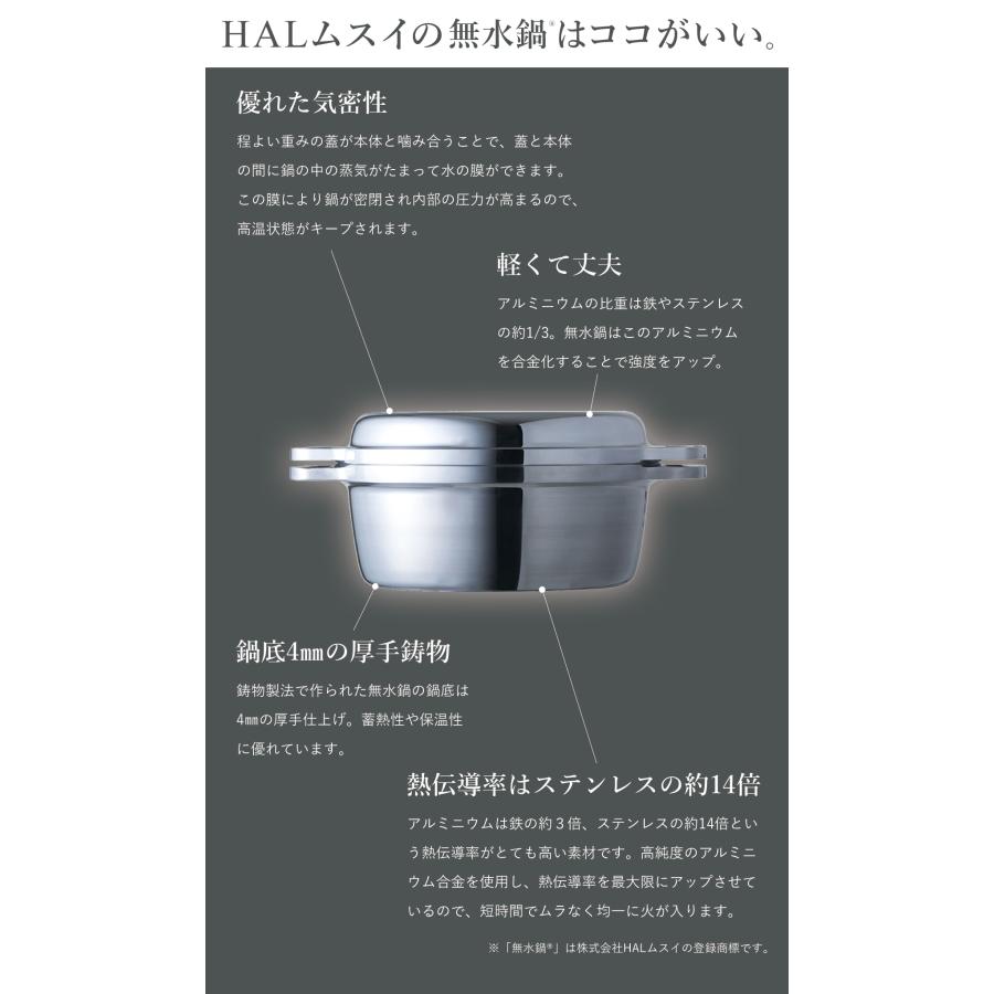 ハルクック 無水鍋 AGP-2401 | HALムスイ ムスイクッカー ハルクック 無水鍋 AGP-2401 | HALムスイ ムスイクッカー