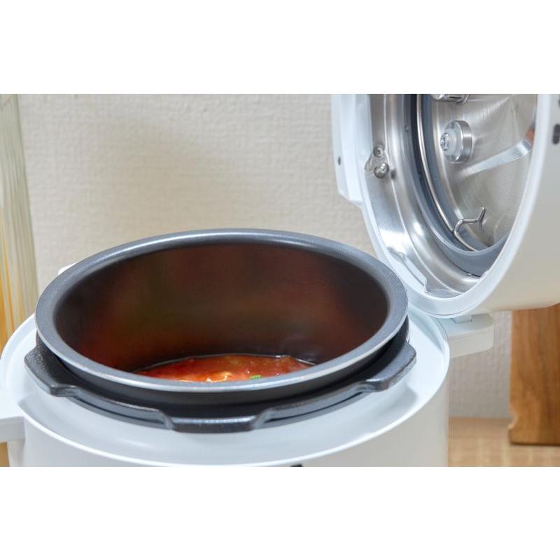 アルコレ 電気圧力鍋『らくなべ』 APC-T120 ホワイト 正規品 便利 自動