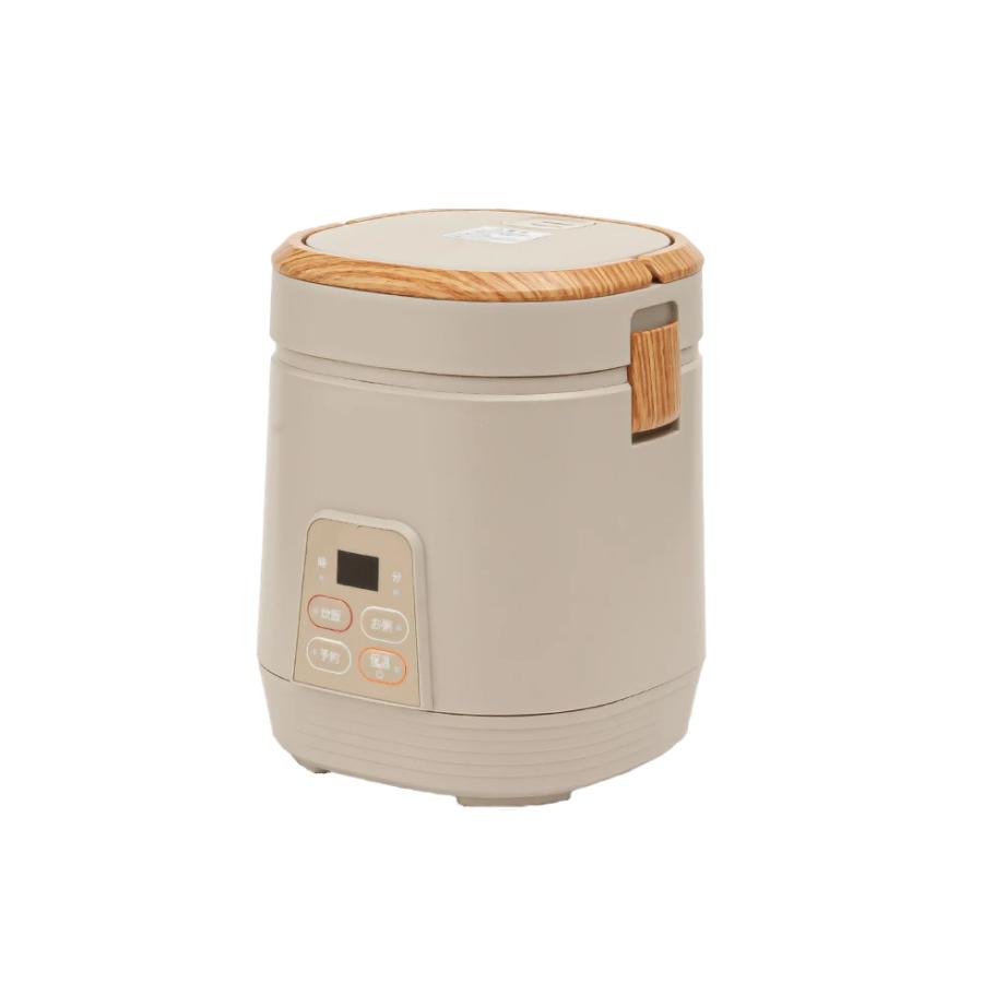 [訳あり]アルコレ ミニライスクッカー ミニ炊飯器 0.5〜2合 木目・ベージュ 1合 炊飯 かわいい コンパクト 省スペース 在庫限り 在庫処分  ARCT2001C| | アルコレ | 01