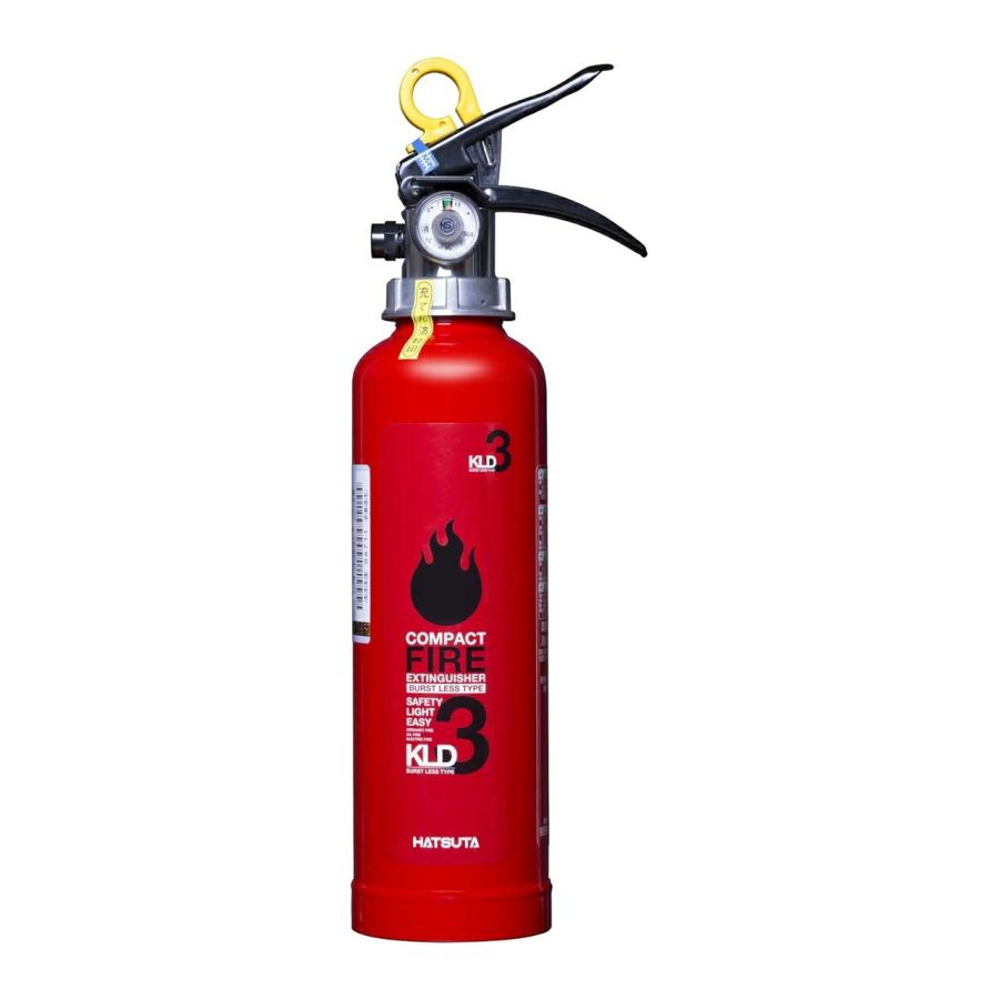 初田製作所 HATSUTA 消火器 KLD-3 目安 4.5畳 正規品 1本 粉末[ABC]消火器 防災 火災 予防 備え キッチン 部屋 火事 非常用 4994152002431　KLD3|||||| | HATSUTA