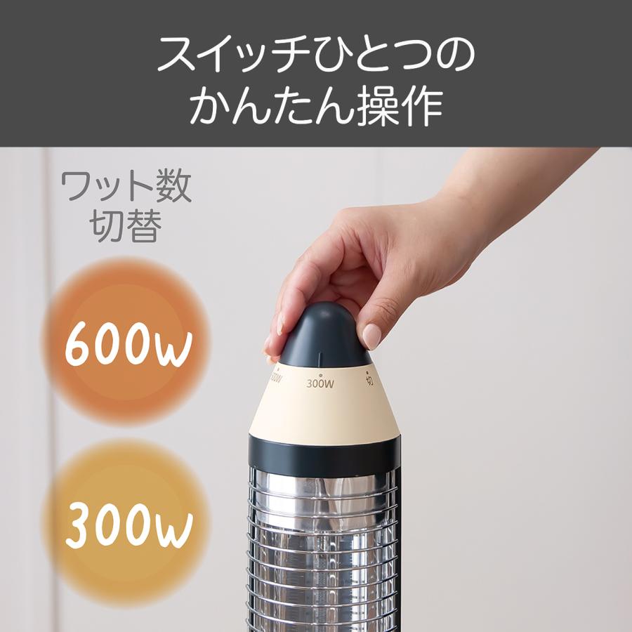 KOIZUMI（コイズミ） クーピー×コイズミ 電気ストーブ グラファイト
