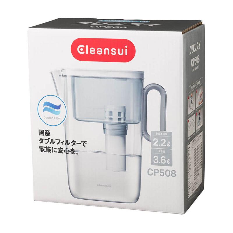 クリンスイ ポット型浄水器 本体 浄水ポット ポット浄水 浄水機 カートリッジ式 おすすめ ドアポケット 大容量 2.2L 2200ml 冷蔵庫 除去 持ちやすい CP508GR||| | クリンスイ | 12
