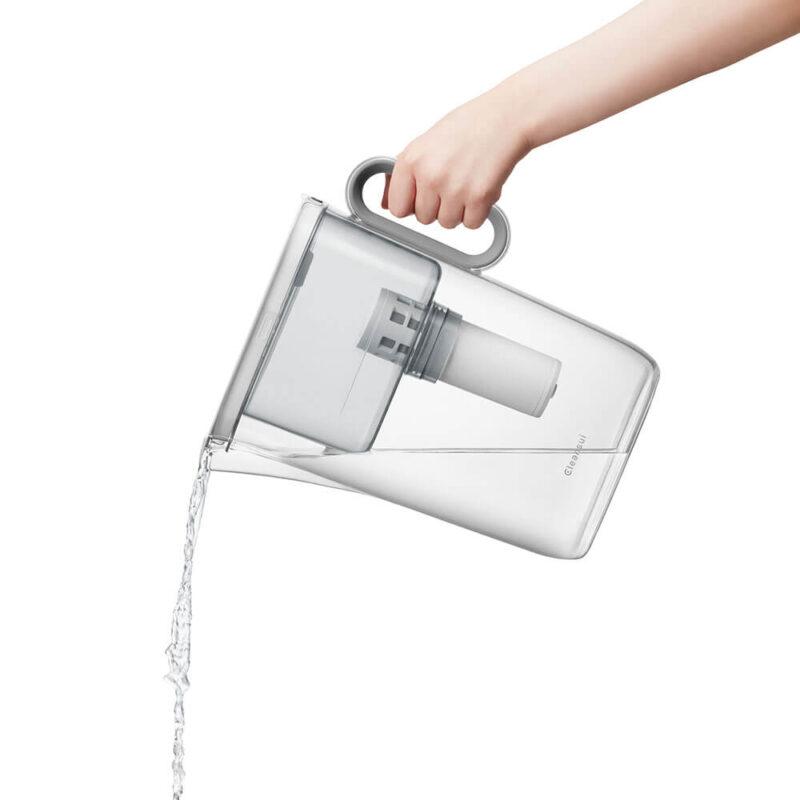 クリンスイ ポット型浄水器 本体 浄水ポット ポット浄水 浄水機 カートリッジ式 おすすめ ドアポケット 大容量 2.2L 2200ml 冷蔵庫 除去 持ちやすい CP508GR||| | クリンスイ | 09