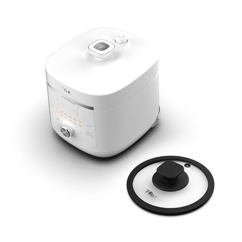 ティファールラクラクッカー 旨み 電気圧力鍋(ガラス蓋有) CY3611JP ラクラ・クッカー旨み電気圧力鍋4L ペッパー（ガラス蓋有