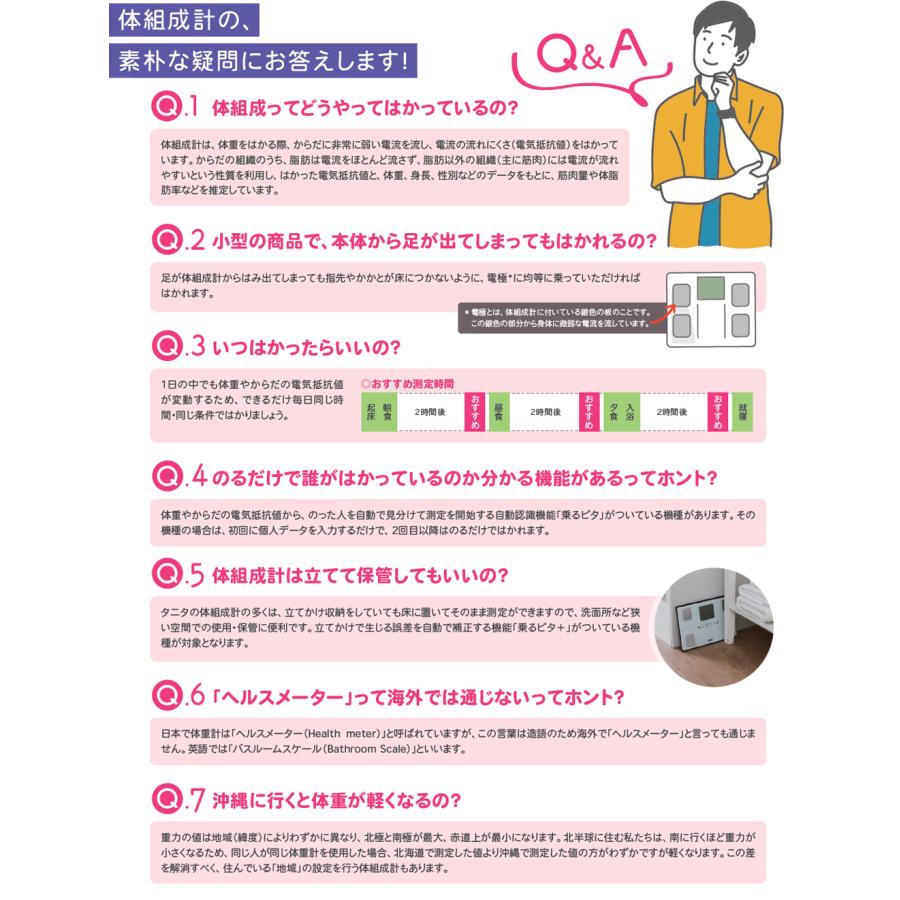 TANITA（タニタ） 体重計 体脂肪計 FS-101 正確 体組成計 おすすめ