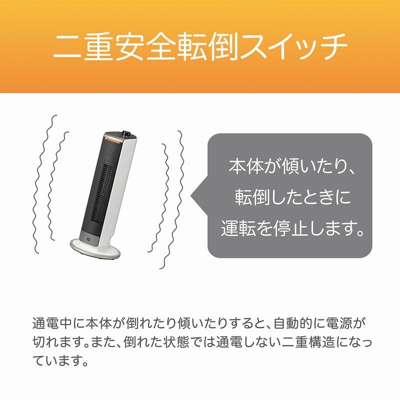 KOIZUMI 送風機能付きファンヒーター 送風機能付ファンヒーター KHF-1200/W｜ホット＆クール