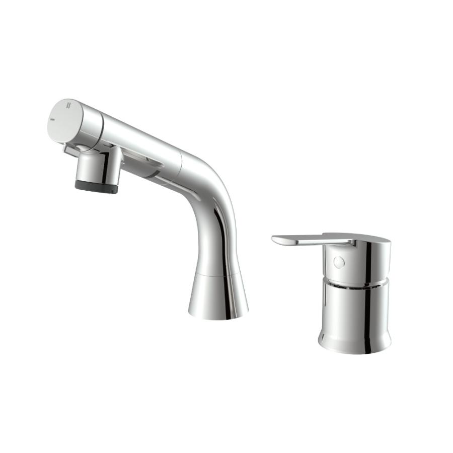 SANEI 三栄水栓 洗面用ツーホール混合栓 一般地仕様 寒冷地仕様