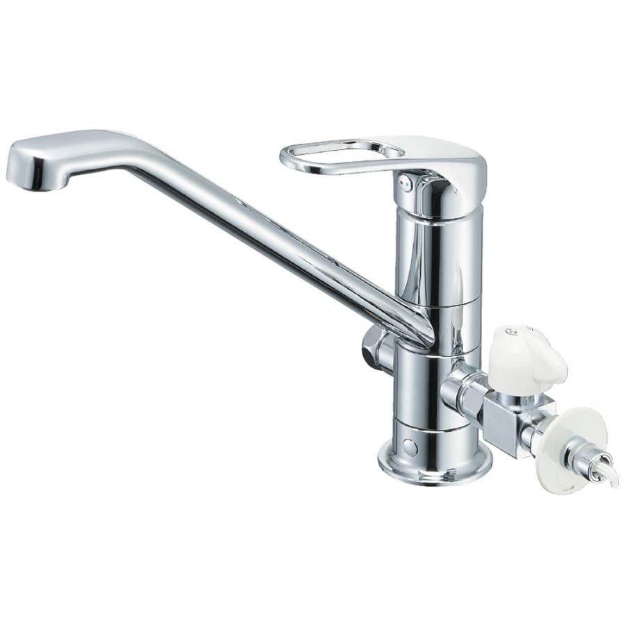 SANEI 三栄水栓 シングルワンホール混合栓 K87112ETJV-V2S-13 泡沫