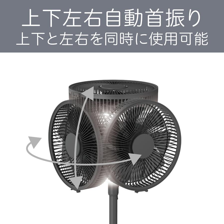 KOIZUMI（コイズミ） サーキュレーター リビング扇風機 小型 DC