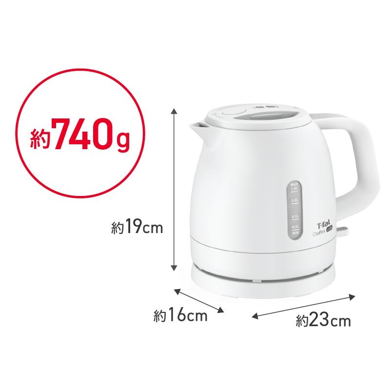 T-fal ティファール 電気ケトル 1.0L デルフィニロック KO1641J0
