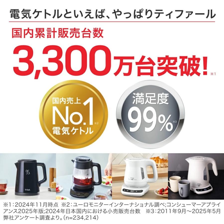 T-fal（ティファール） 電気ケトル カフェロックコントロール 0.8L