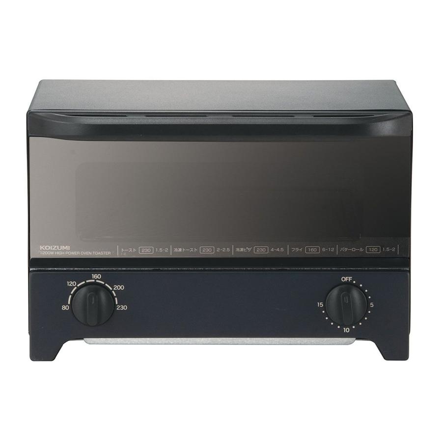 KOIZUMI コイズミ オーブントースター ブラック KOS1217K