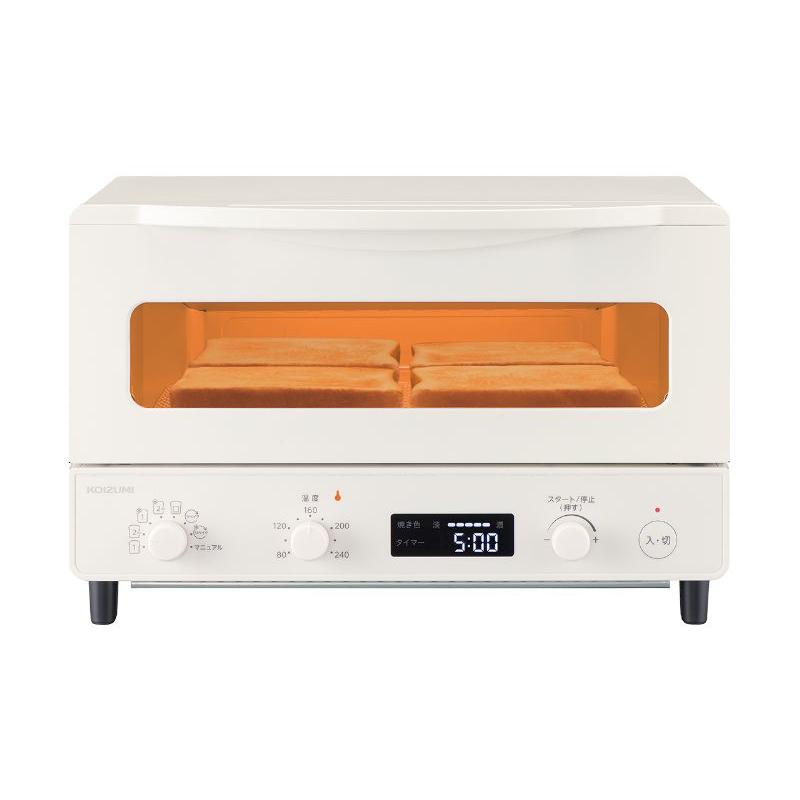 KOIZUMI（コイズミ） 4枚焼き マイコン式 トースター KOS-1237/W