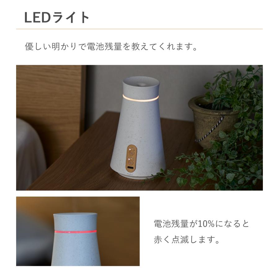 moku. アロマディフューザー 水なし アロマ噴霧器 MCA-105 aro:me