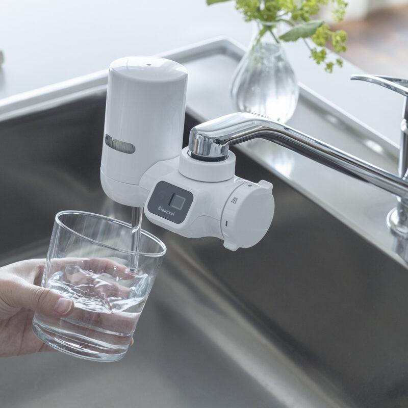 クリンスイ 蛇口直結型浄水器 MD211-WT | 三菱ケミカル 蛇口直結型 浄水器 液晶メーター 見やすい表示 水道水 台所 キッチン MD211WT||| | クリンスイ | 06